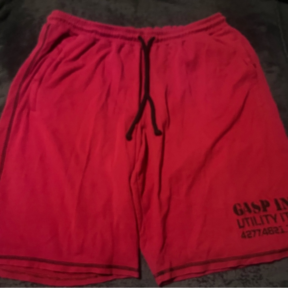 Men's Red Athletic Shorts
